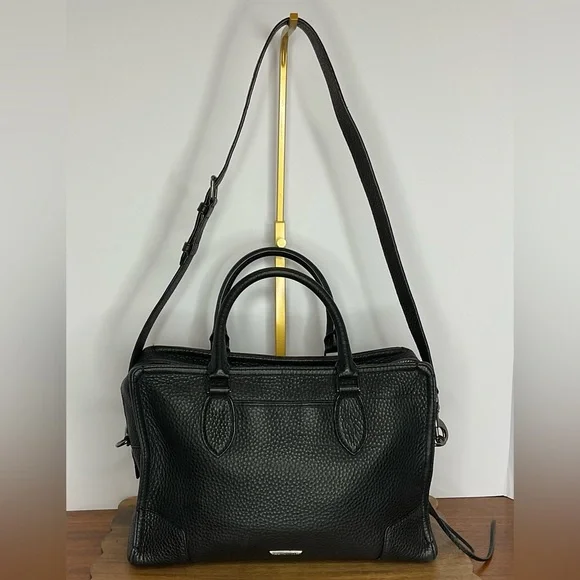 Rebecca Minkoff Pebbled Leather Moonwalking Satchel EUC - Picture 3 of 13